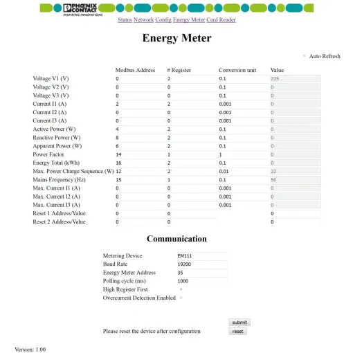 AC yправление зарядкой - EV-CC-AC1-M3-RCM-ETH-XP 1139449