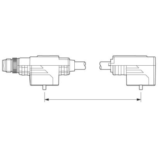 Адаптер двойного разъема клапана - SAC-MR/0,2-116/2XBI-1L-Z SCO 1458512