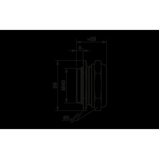 Кабельный ввод - HC-M-KV-M40(27-34) 1607729