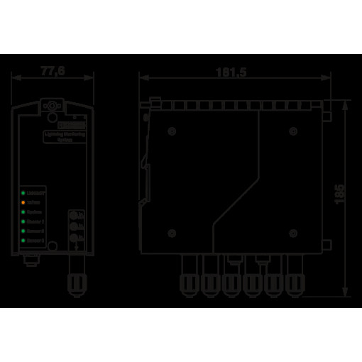 Система измерения тока молний - LM-S-A/C-3S-ETH 2800618