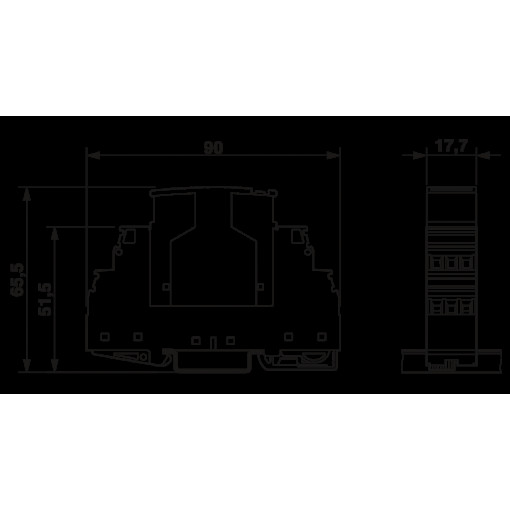Штекерный модуль для защиты от перенапр-й - PT 2X1-VF-120AC-ST 2856799