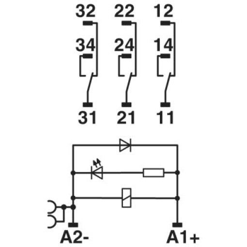 Релейний модуль-RIF-3-RPT-LDP-24DC/3x21 2903294