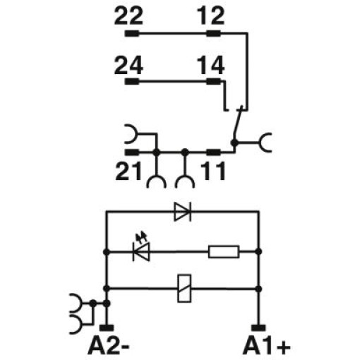 Релейний модуль-RIF-1-RPT-LDP-24DC/1x21 2903342