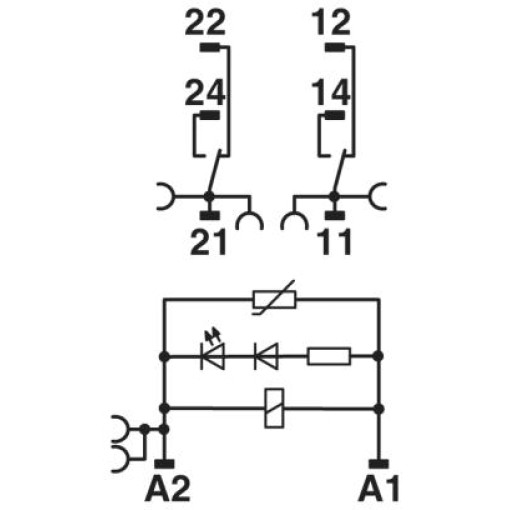 Релейный модуль - RIF-1-RSC-LV-24AC/2X21AU 2903345