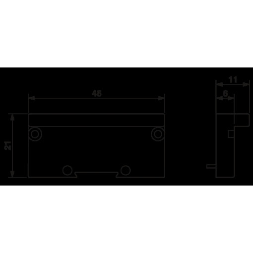 Боковой элемент - UM 45-SES BK 2908249