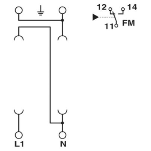 Базовий елемент для захисту від перенапруг, тип 2-VAL-MS/1+1-BE / FM 2920531