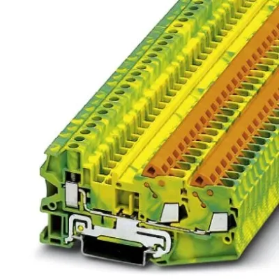 Клемма защитного провода - QTCU 2,5-TWIN-PE Phoenix Contact 3050329 Клемма защитного провода - QTCU 2,5-TWIN-PE Phoenix Contact 3050329