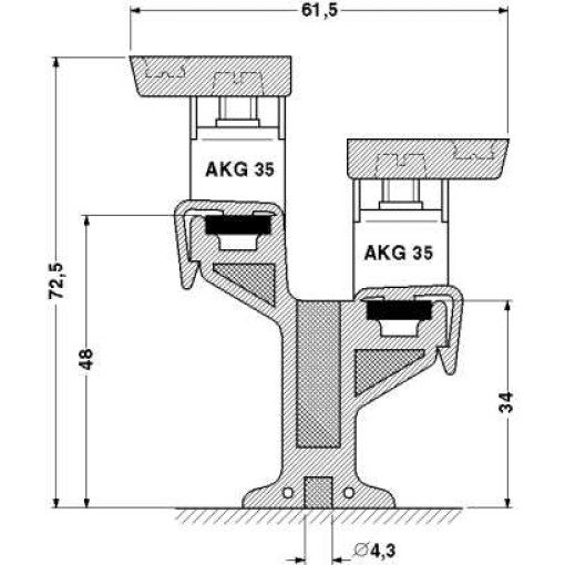 З'єднувальні клеми-AKG 35 RD 3062980
