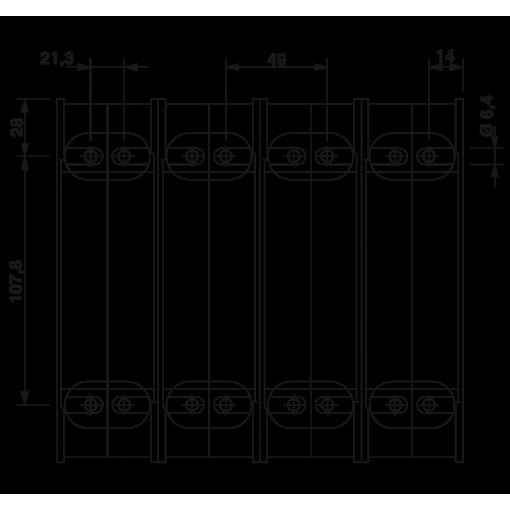 Болтовые клеммы - RBO 12-4L-HC 3076061