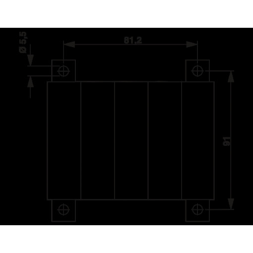 Клемма для высокого тока - UKH 70-3L/N/FE-F 3076604