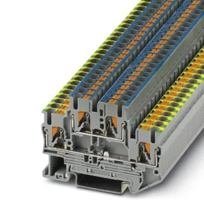 Двухъярусная заземляющая клемма - PTTB 2,5-PE/N Phoenix Contact 3210981