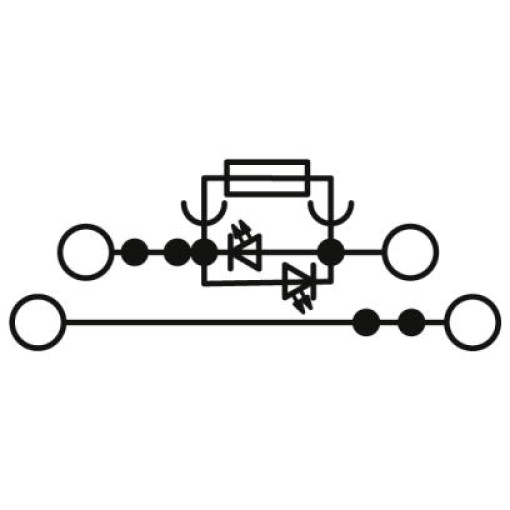 Багатоярусна запобіжна Клема-TB 4-2L-HESILED 24 (5X20) I 3246854