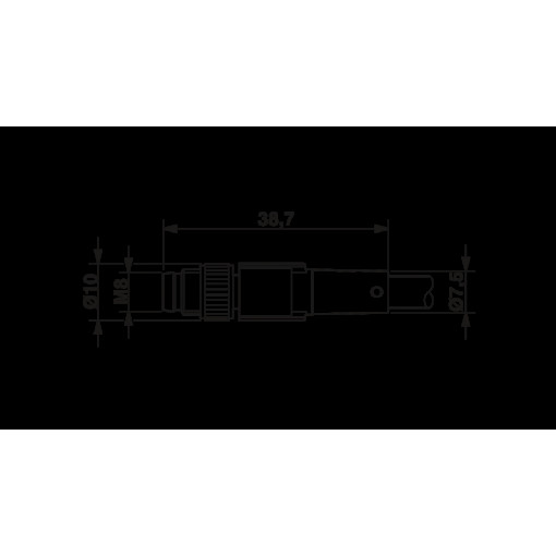 Кабель для датчика / исполнительного элемента - SAC-5P-M 8MSB/ 0,6-115/M 8FSB 1404480