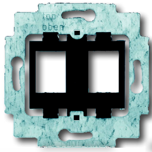Суппорт для 2-х разъемов Modual Jack. Abb 1816