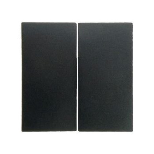 Клавіша вимикача 2-а Berker для колекцій S.1/B.3/B.7 GLAS, колір «антрацит матовий», 16231606