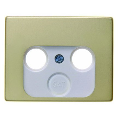 Накладка для антенной розетки 2/3 отв., золото, ARSYS, 12020002