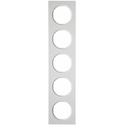 Рамка 5-а пластик/полярна білизна (глянець), R.3, 10152289