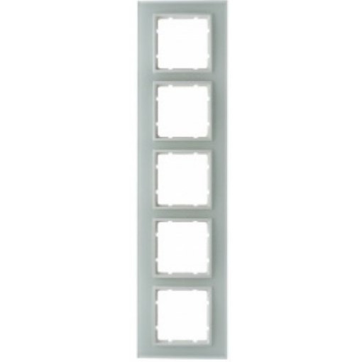 Рамка скляна 5-а колекція B.7 GLAS, колір «полярно-білий, матовий», 10156909