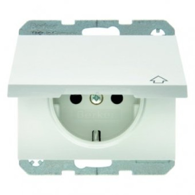 Розетка з з/к з кришкою із захистом від дітей, полярна біла, 16А/250В K.1, 47517109 Розетка з з/к з кришкою із захистом від дітей, полярна біла, 16А/250В K.1, 47517109