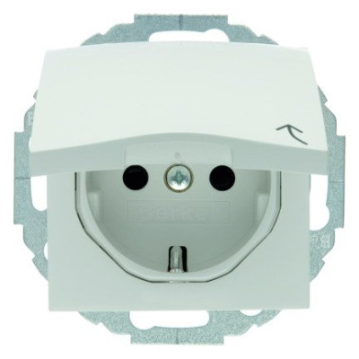Розетка з з/к з кришкою із захистом від дітей, полярна біла, 16А/250В S.1 47448989 Розетка з з/к з кришкою із захистом від дітей, полярна біла, 16А/250В S.1 47448989