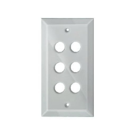 Скляна накладка, прозора, 6 місць, Berker TS
