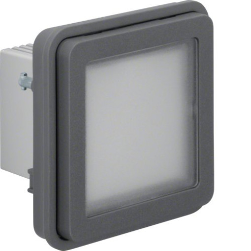 Вставка LED-сигнала белого цвета, серый, 10А/250В W.1