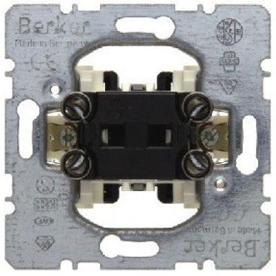 Вимикач одноклавішний «хрест» (механізм) 10АХ/250В, 3037