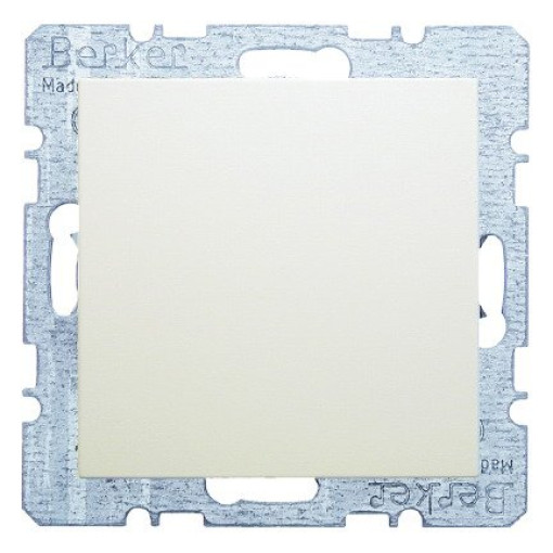 Заглушка с центральной панелью, с фиксатором, Berker из коллекции S.1/B.3/B.7 GLAS, «белый глянцевый» 6710098982
