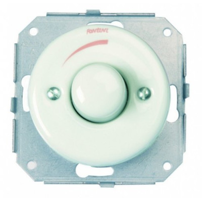 Димер прохідний 40-500Вт Fontini Garby Colonial біла кераміка Димер прохідний 40-500Вт Fontini Garby Colonial біла кераміка