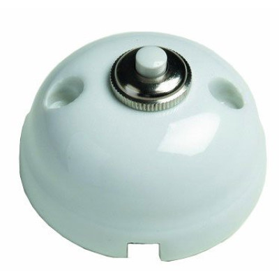 Кнопка дзвінка Fontini Garby біла кераміка Кнопка дзвінка Fontini Garby біла кераміка