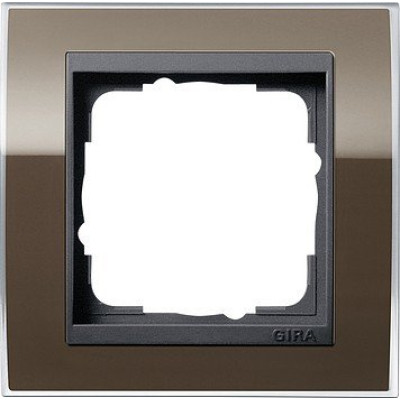 Рамка 1-а антрацит Gira Event Clear коричневий Gira 0211768 Рамка 1-а антрацит Gira Event Clear коричневий Gira 0211768