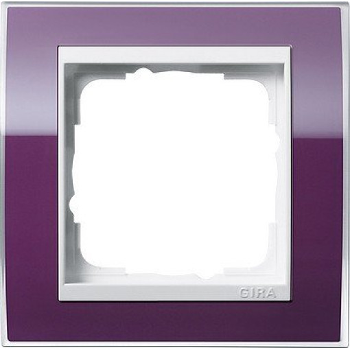 Рамка 1-я Белый Gira Event Clear цвет баклажана Gira 0211753