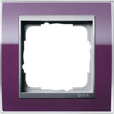 Рамка 1-я под алюминий Event Clear цвет баклажана Gira 0211756
