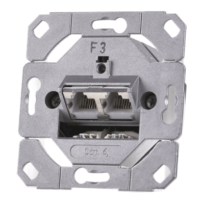 Компьютерная розетка 2-а. RJ45 Cat.6A IEEE 802.3an