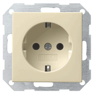 Розетка с з/к System 55 Gira 018801 цвет кремовый