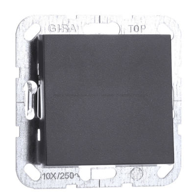 Вимикач кнопковий 1-клавішний System 55 антрацит Вимикач кнопковий 1-клавішний System 55 антрацит