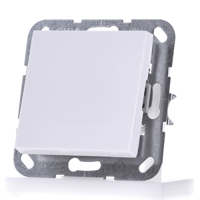 Вимикач кнопковий 1-клавішний System 55 білий глянець Вимикач кнопковий 1-клавішний System 55 білий глянець