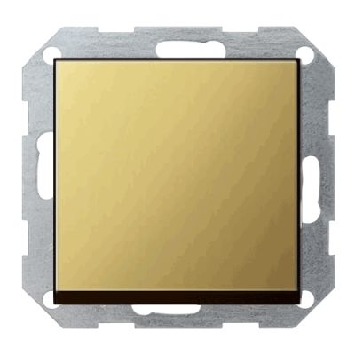 Вимикач кнопковий 1-клавішний System 55 латунь Вимикач кнопковий 1-клавішний System 55 латунь
