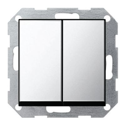 вимикача з самоповерненням 2-клавішний System 55 хром вимикача з самоповерненням 2-клавішний System 55 хром