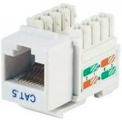 Модуль KeyStone RJ-45 UTP, кат.5е, безінструментний, SLIM, WL9002