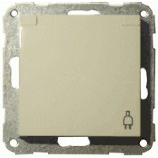Розетка с заземлением и крышкой IP30 Фиорена 22001303 слоновая кость