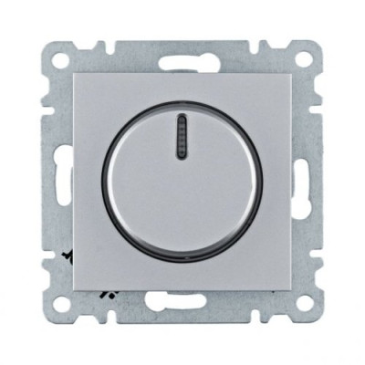 Світлорегулятор поворотний Lumina, срібний, 60-600Вт, WL4012