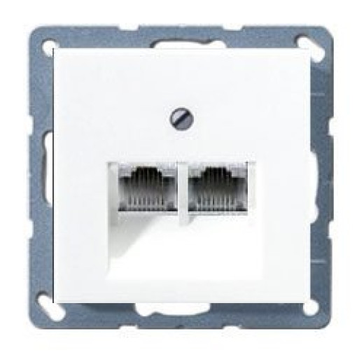 Лицьова панель TF/PC 2-а JUNG A569-2BFPLUAWW білий