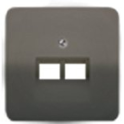 Панель розетки TF/PC 2-а JUNG CD569-2UABR коричневий