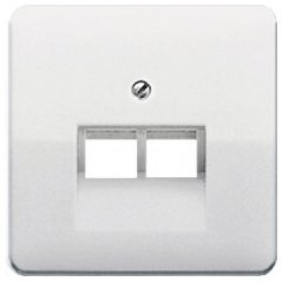 Панель розетки TF/PC 2-а JUNG CD569-2UALG світло-сірий