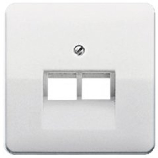 Панель розетки TF/PC 2-а JUNG CD569-2UALG світло-сірий
