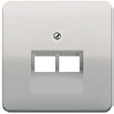 Панель розетки TF/PC 2-а JUNG CD569-2UAPT платина
