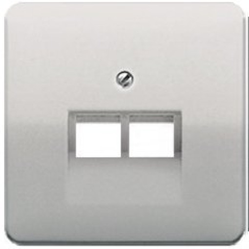 Панель розетки TF/PC 2-а JUNG CD569-2UAPT платина