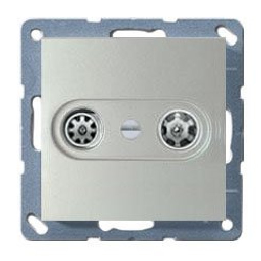 Панель розетки TV+R JUNG A561PLTVAL алюминий