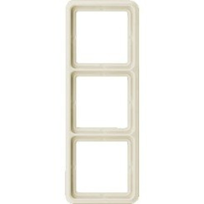 Рамка 3-я JUNG CD583W сл. кость